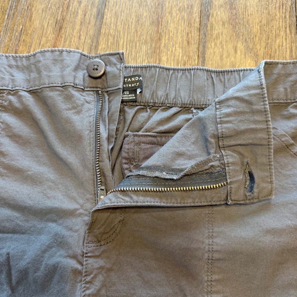 Social Standard by Sanctuary Gray Cargo Joggers Capri Pants XL Elastic Waist - Picture 4 of 10